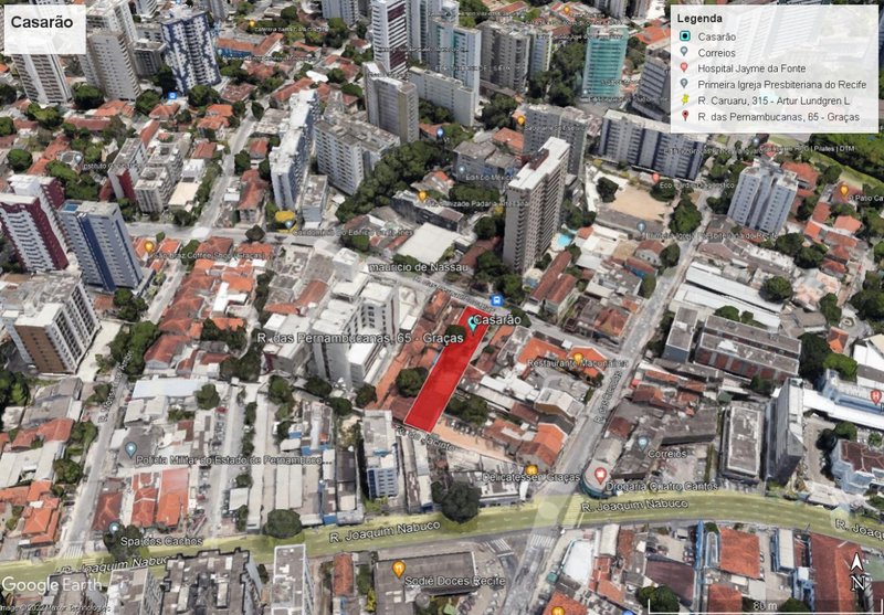 Área à venda com dois salões no imóvel, com 1.008m² por R$ 5.000.000,00 Rua das Pernambucanas Recife - 