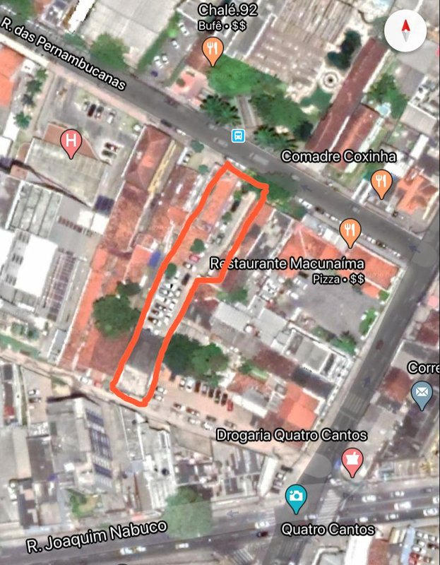 Área à venda com dois salões no imóvel, com 1.008m² por R$ 5.000.000,00 Rua das Pernambucanas Recife - 