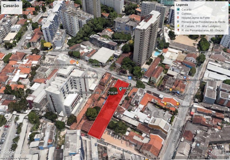 Área à venda com dois salões no imóvel, com 1.008m² por R$ 5.000.000,00 Rua das Pernambucanas Recife - 