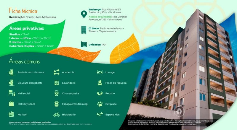 1 Dormotório com Office na Vila Moraes Rua Giovanni Di Balduccio São Paulo - 