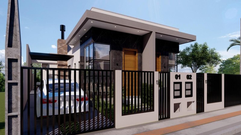 CASA COM 1 SUÍTE MAIS 2 DORMITÓRIOS NO AYMORE - Guabiruba - 