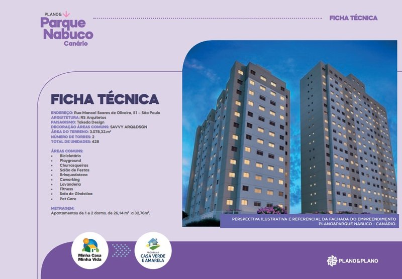 2 dormitórios no Parque Nabuco Rua Manoel Soares de Oliveira São Paulo - 