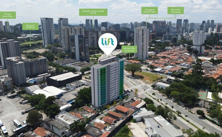 2 Dormitórios em Santo Amaro em Fase de entrega Rua Laguna São Paulo - 