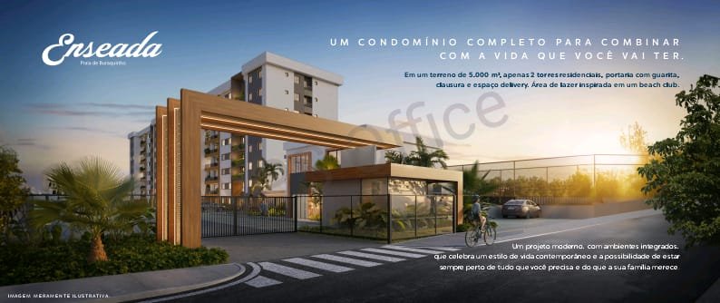 Apartamento de 2 Quartos, 1 vaga ha 300 metros da Praia Rua Carlos Conceição Lauro de Freitas - 