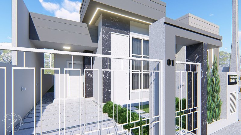 CASA COM 1 SUÍTE COM 2 DORMITÓRIOS NA PRIMEIRO DE MAIO - Brusque - 