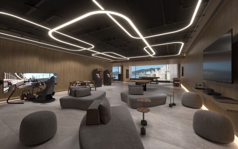 Apartamento Edify One 5 suítes 381m² 307 Itapema - Sala de jogos