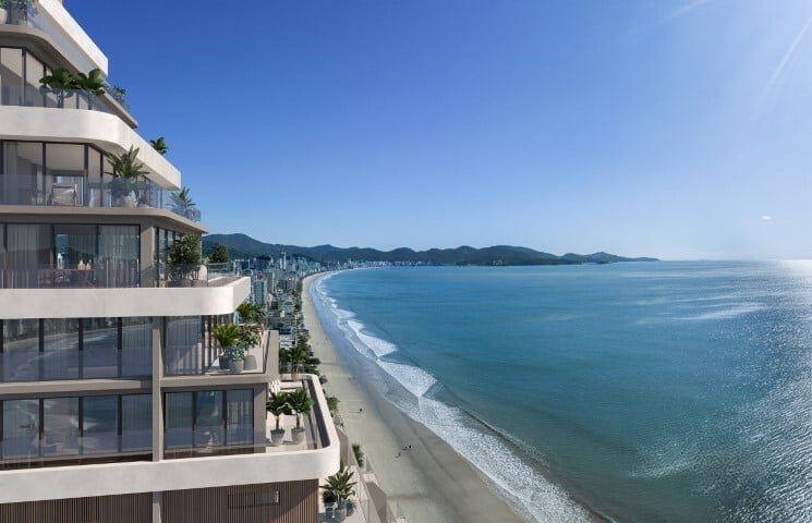 Apartamento Edify One 5 suítes 381m² 307 Itapema - Voo de passaro