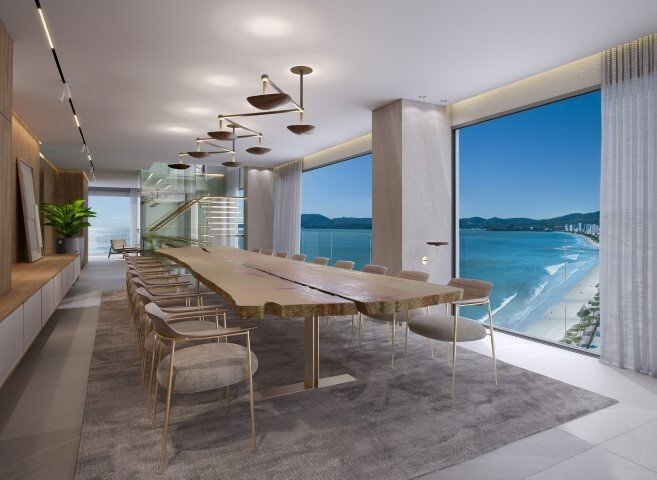 Apartamento Edify One 4 suítes 265m² 307 Itapema - Living