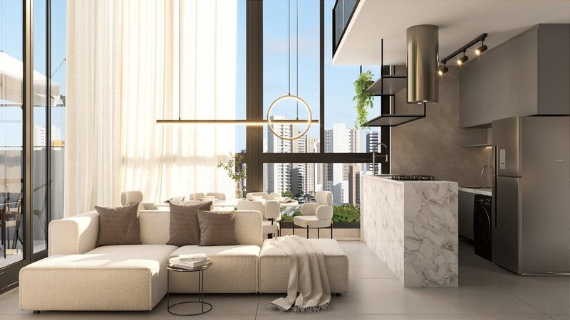 Studio Instanbul Park Home 1 dormitório 54m² Porto Seguro Porto Belo - Living