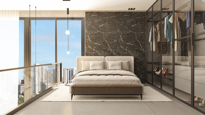 Studio Instanbul Park Home 1 dormitório 54m² Porto Seguro Porto Belo - Dormitorio