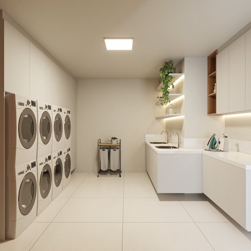 Studio Instanbul Park Home 1 dormitório 54m² Porto Seguro Porto Belo - Lavanderia