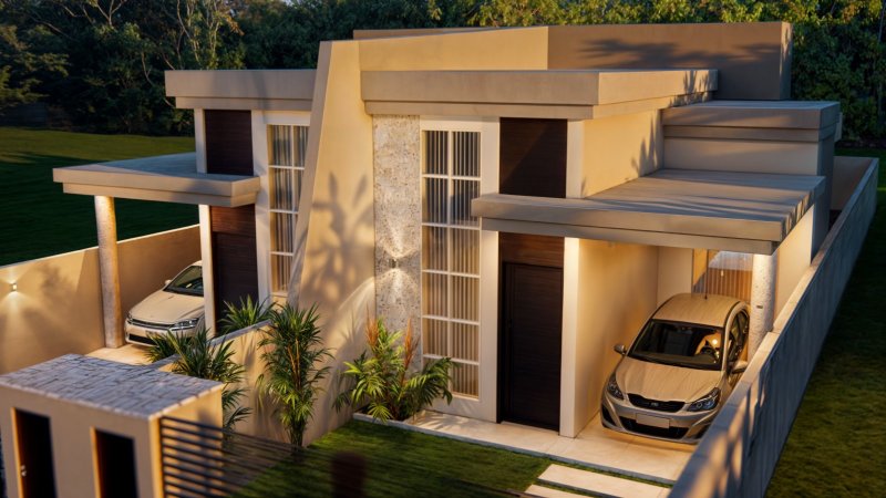 CASA COM 1 SUÍTE MAIS 1 DORMITÓRIOS NO AYMORE - Guabiruba - 