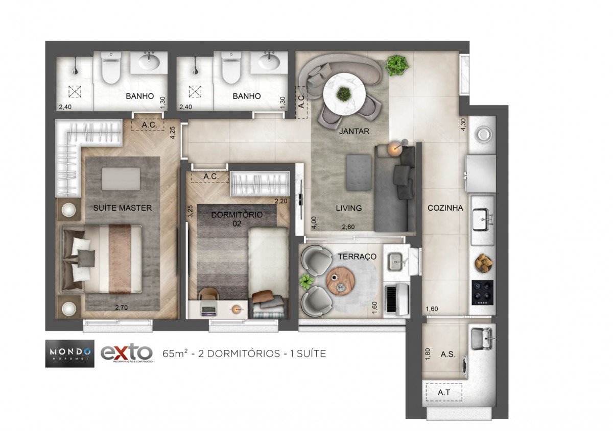 Apartamento à venda com 2 quartos, 65m² - Foto 17