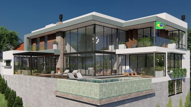 TERRENO COM PROJETO PARA CONSTRUIR EM CONDOMÍNIO FECHADO NO SAN GENARO, PRIMEIRO DE MAIO - Brusque - 