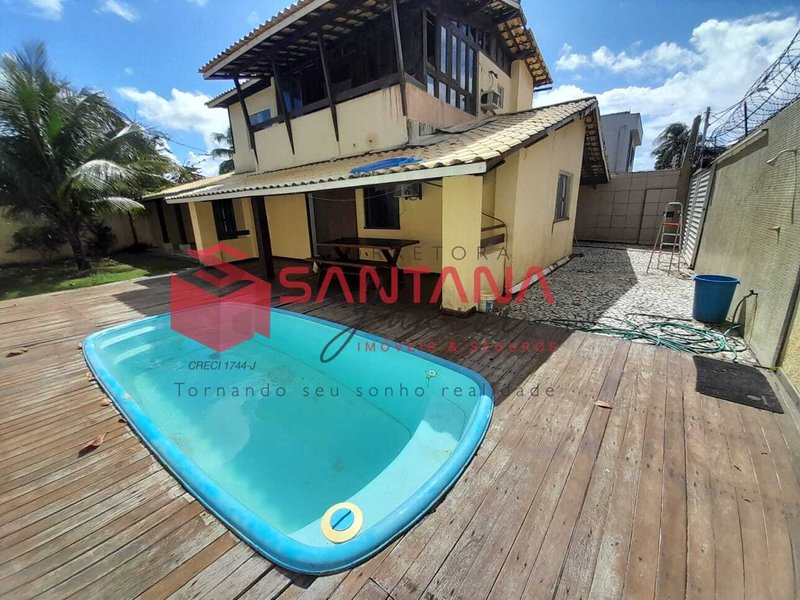 Casa mobiliada com 5/4 para locação em Vilas do Atlântico  (INDISPONÍVEL) Rua Praia Funda Lauro de Freitas - 