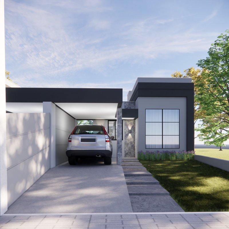 CASA COM 1 SUÍTE MAIS 2 DORMITÓRIOS NO CENTRO DA GUABIRUBA - Guabiruba - 