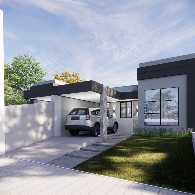 CASA COM 1 SUÍTE MAIS 2 DORMITÓRIOS NO CENTRO DA GUABIRUBA - Guabiruba - 