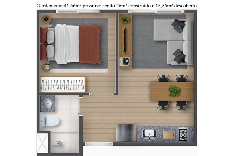 Apartamento a venda - Bela Vista - 1 dormitório 42m² Conselheiro Ramalho São Paulo - 