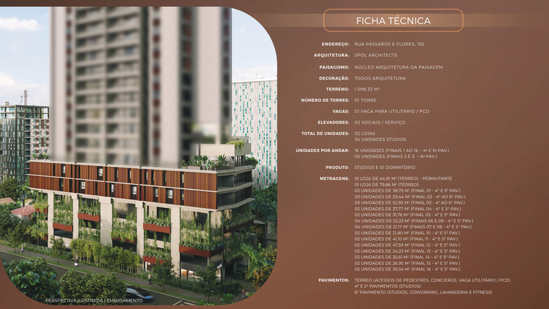 Studio 47,59 m² pronto para morar na melhor localização do Brooklin Rua Pássaros e Flores São Paulo - 