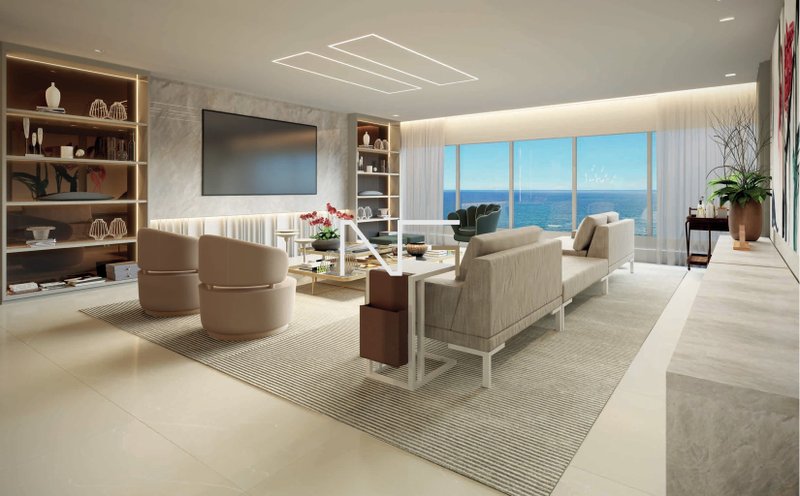 Lançamento - Taj Home Resort | Apartamento 4 suítes com lazer de resort e com vista mar Rodovia do Sol Vila Velha - 