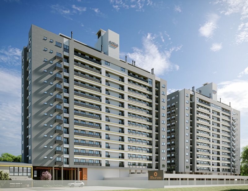 Apartamento Scire Boulevard - Fase 2 1 suíte 54m² Vereador Jacob Knabben Da Silva Palhoça - Fachada