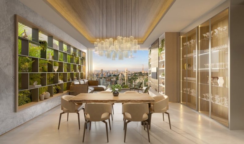 Apartamento Escape Éden - Residencial 1 suíte 85m² Roque Petroni Júnior São Paulo - Living