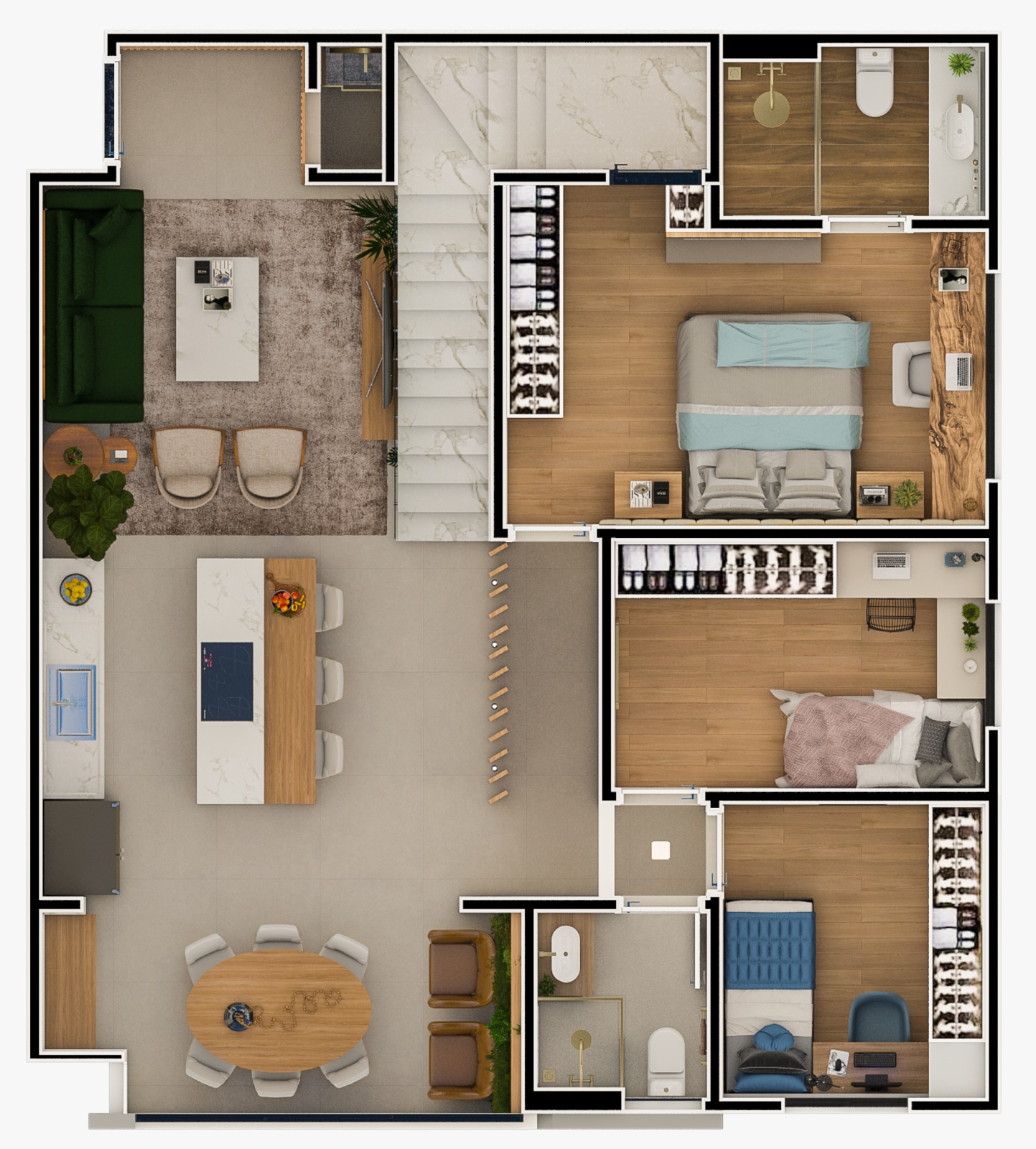 Cobertura com 3 dormit&oacute;rios &agrave; venda,188m&sup2; - Condom&iacute;nio Terra&ccedil;o Boa Vista -Sorocaba -SP Rua José Tosi Sorocaba - 