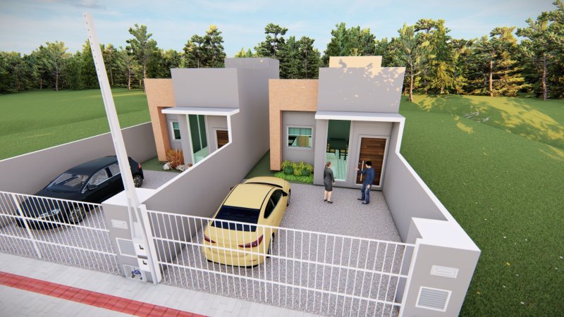 CASA COM 1 SUÍTE MAIS 2 DORMITÓRIOS NO RIO BRANCO - Brusque - 