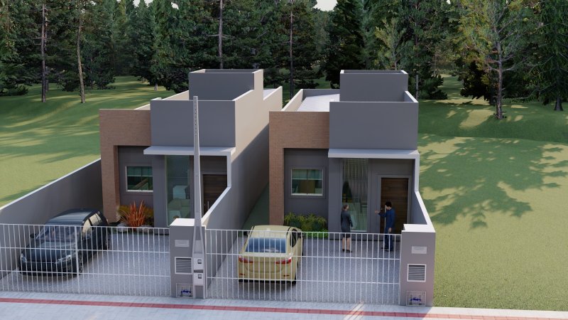 CASA COM 1 SUÍTE MAIS 2 DORMITÓRIOS NO RIO BRANCO - Brusque - 