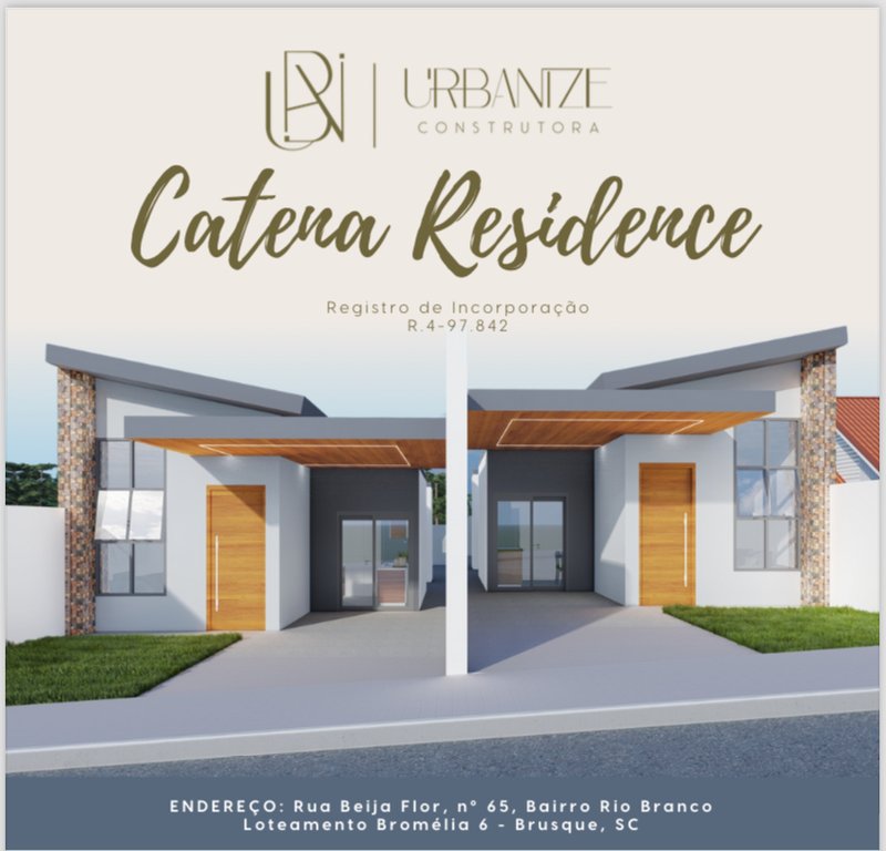 CASA COM 1 SUÍTE MAIS 2 DORMITÓRIOS - Brusque - 