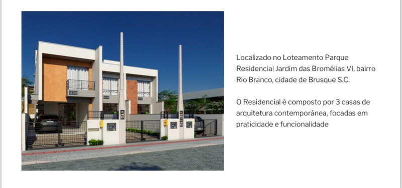 SOBRADO COM 1 SUÍTE MAIS 2 DORMITÓRIOS NO RIO BRANCO - Brusque - 