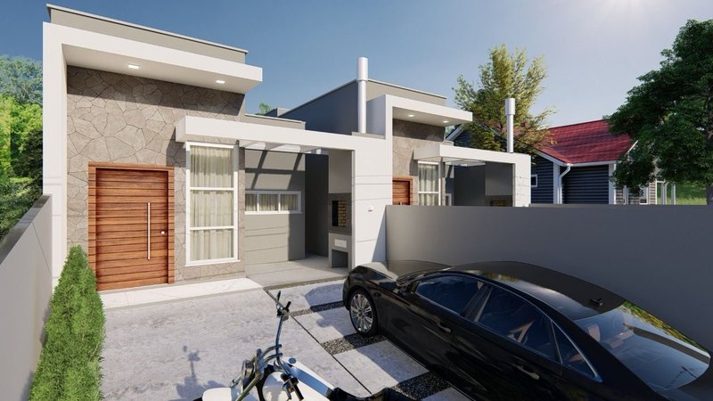 CASA COM 1 SUÍTE MAIS 2 DORMITÓRIOS NO RIO BRANCO - Brusque - 