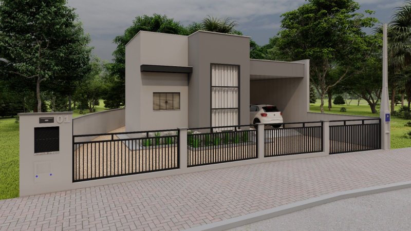 CASA COM 2 DORMITÓRIOS NO LAGEADO BAIXO - Guabiruba - 