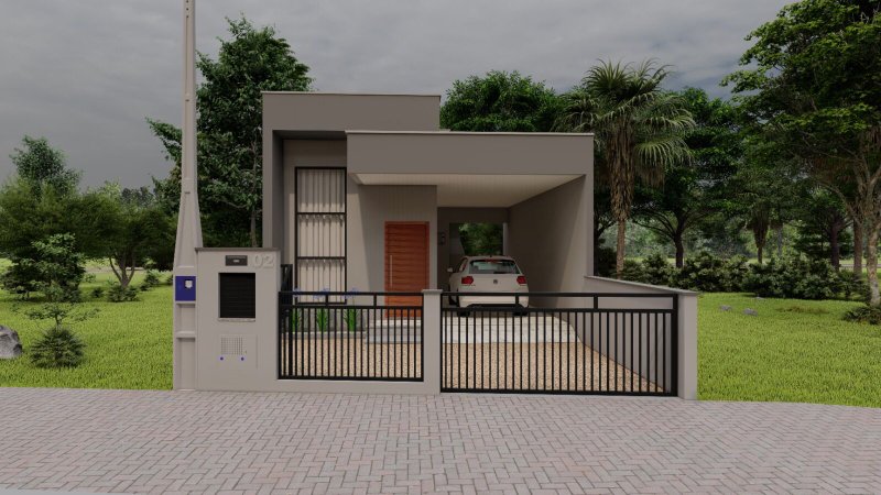 CASA COM 2 DORMITÓRIOS NO LAGEADO BAIXO - Guabiruba - 