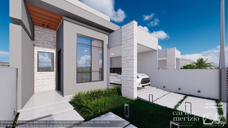 CASA COM 1 SUÍTE MAIS 2 DORMITÓRIOS NO CENTRO - Guabiruba - 