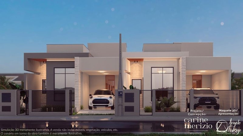 CASA COM 1 SUÍTE MAIS 2 DORMITÓRIOS NO CENTRO - Guabiruba - 
