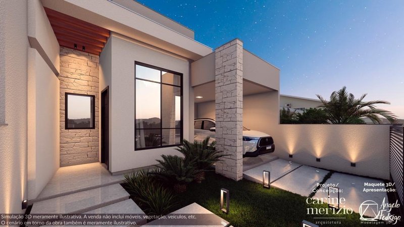 CASA COM 1 SUÍTE MAIS 2 DORMITÓRIOS NO CENTRO - Guabiruba - 