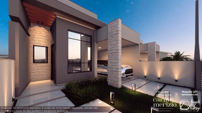 CASA COM 1 SUÍTE MAIS 2 DORMITÓRIOS NO CENTRO - Guabiruba - 