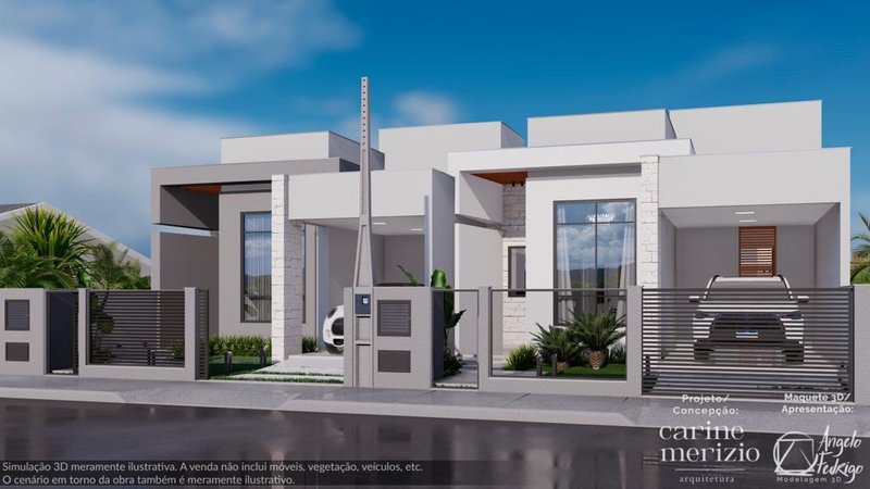 CASA COM 1 SUÍTE MAIS 2 DORMITÓRIOS NO CENTRO - Guabiruba - 