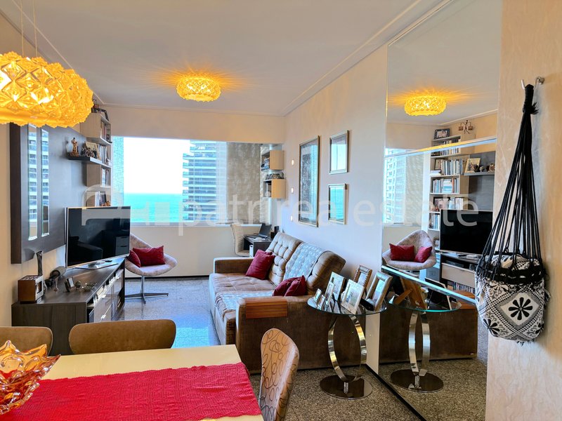 Flat Vista Mar Mobiliado 51 m² a uma quadra da Av. Beira Mar. Meireles - Fortaleza – CE Rua Tibúrcio Cavalcanti Fortaleza - 