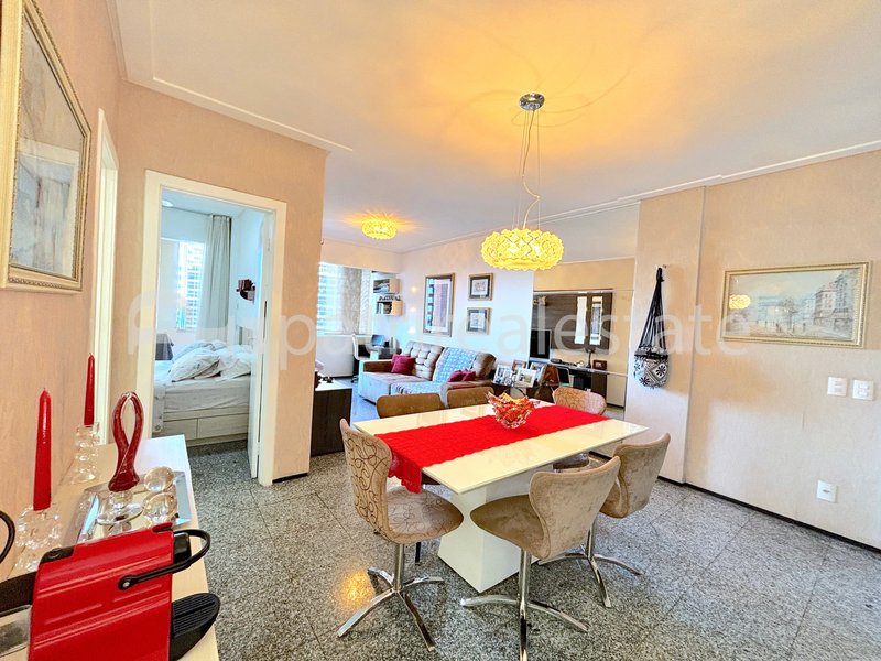 Flat Vista Mar Mobiliado 51 m² a uma quadra da Av. Beira Mar. Meireles - Fortaleza – CE Rua Tibúrcio Cavalcanti Fortaleza - 