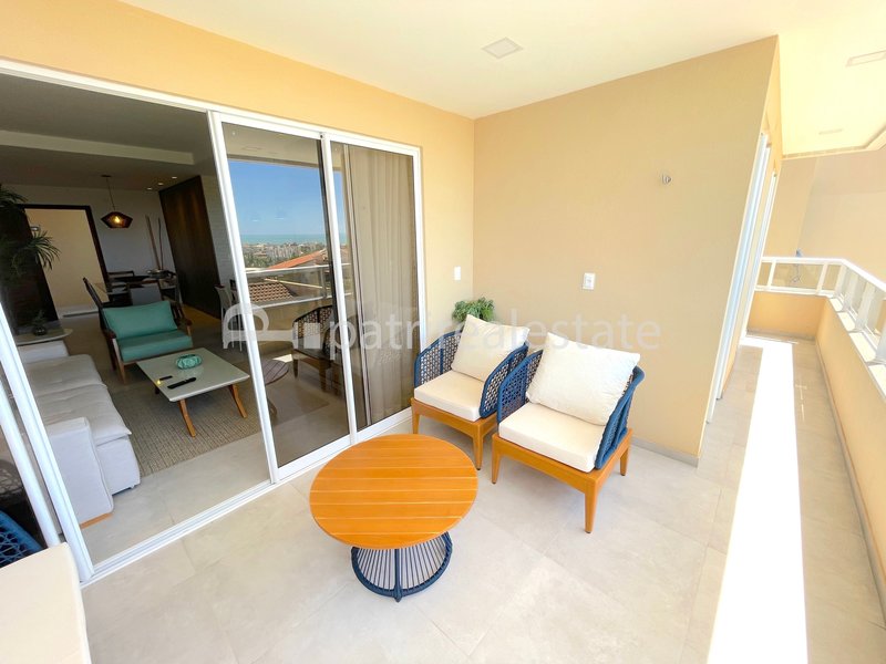 Apartamento Vista mar 112 m² Mobiliado 3 quartos 2 wc 1 vaga. Porto das Dunas - Aquiraz CE Av. Camurupim Aquiraz - 