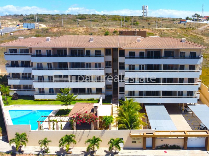 Apartamento Vista mar 112 m² Mobiliado 3 quartos 2 wc 1 vaga. Porto das Dunas - Aquiraz CE Av. Camurupim Aquiraz - 