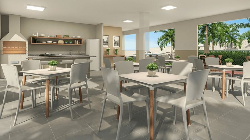 Garden Viva Vida Realengo - Fase 4 2 dormitórios 44m² Itajaí Rio de Janeiro - Espaco gourmet