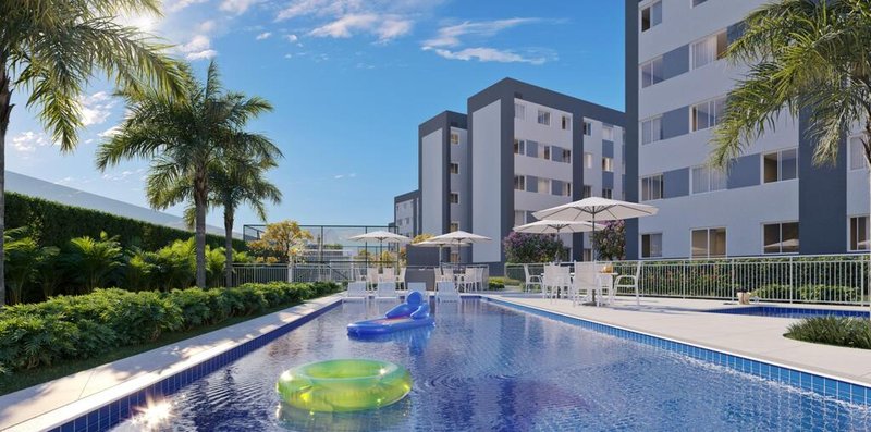 Apartamento Conquista Norte Clube - Fase 1 2 dormitórios 36m² Adhemar Bebiano Rio de Janeiro - Piscina