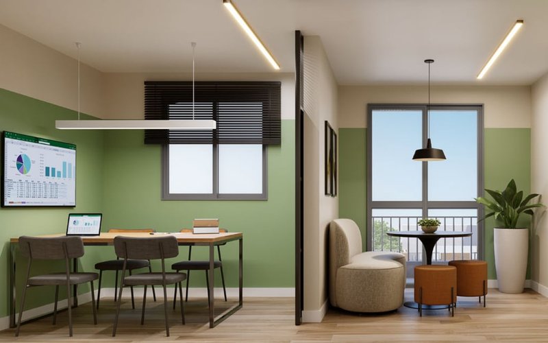 Apartamento Mérito Vila Mascote 1 dormitório 34m² Doutor Djalma Pinheiro Franco São Paulo - Coworking