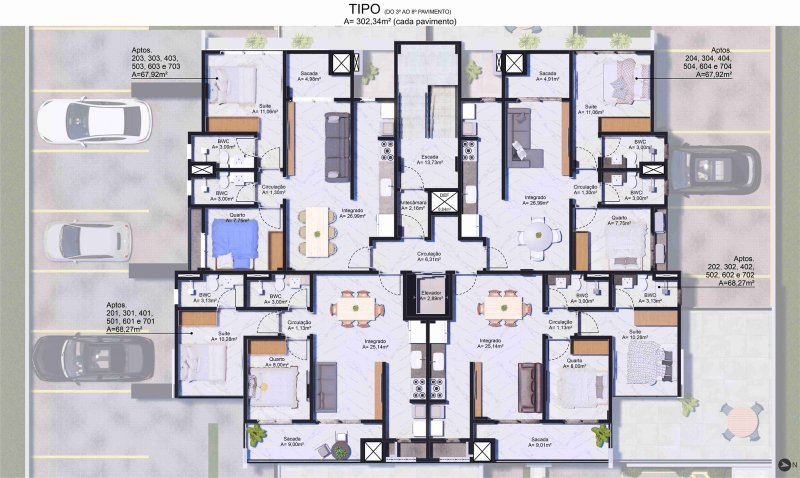 APARTAMENTO COM 1 SUÍTE MAIS 1 DORMITÓRIO NA NOVA BRASÍLIA - Brusque - 