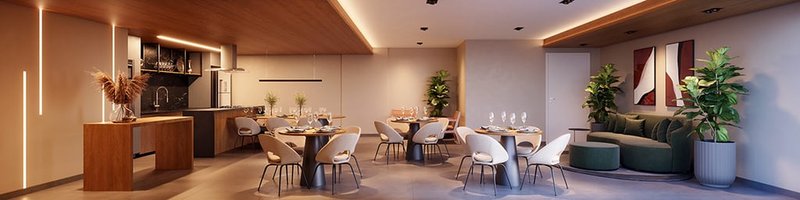 Apartamento Soberano Guilhermina - Residencial 2 dormitórios 38m² Santo Alexandre São Paulo - Salao de festas