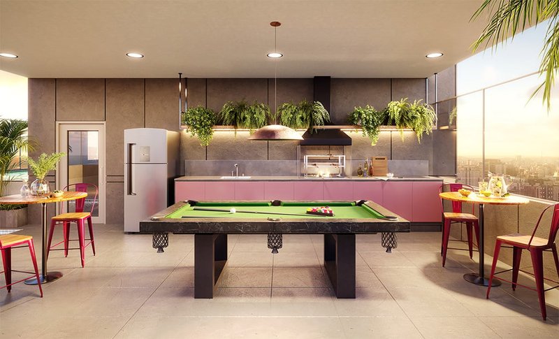 Apartamento Soberano Guilhermina - Residencial 2 dormitórios 38m² Santo Alexandre São Paulo - Sala de jogos