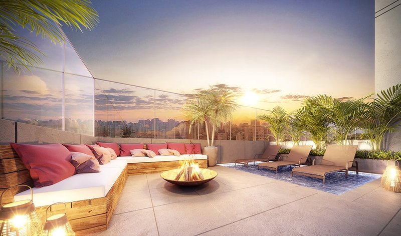 Apartamento Soberano Guilhermina - Residencial 2 dormitórios 38m² Santo Alexandre São Paulo - Fire place